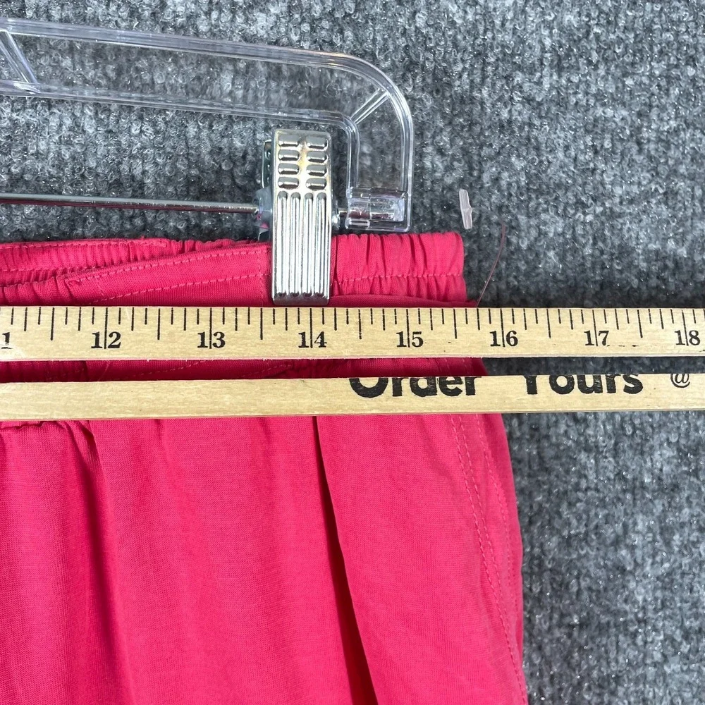 Anthropologie Pants Womens Medium Pink Pull On Drawstring Pockets Cropped‎ $88
